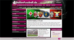 Desktop Screenshot of italienfussball.de