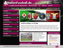 Tablet Screenshot of italienfussball.de